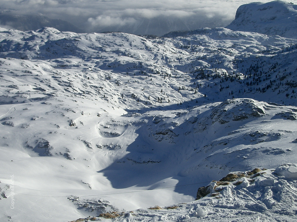 zurück über das Oberfeld / Dachstein