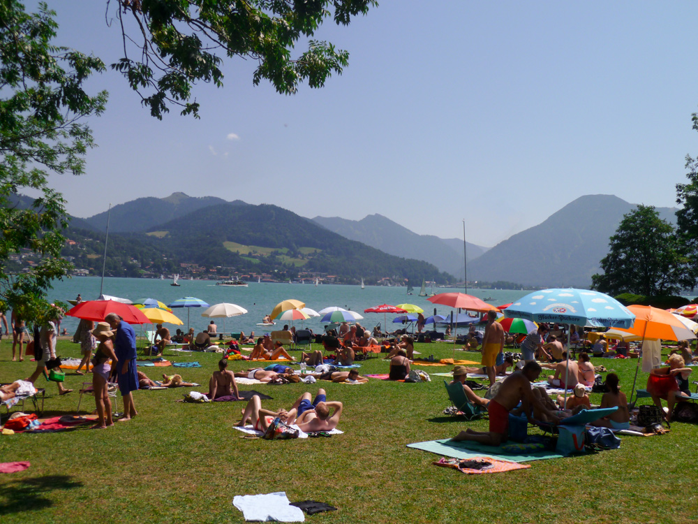 " Zurück "vom Tegernsee