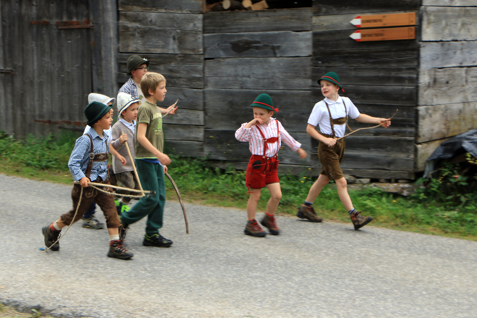 zurück von der Alm