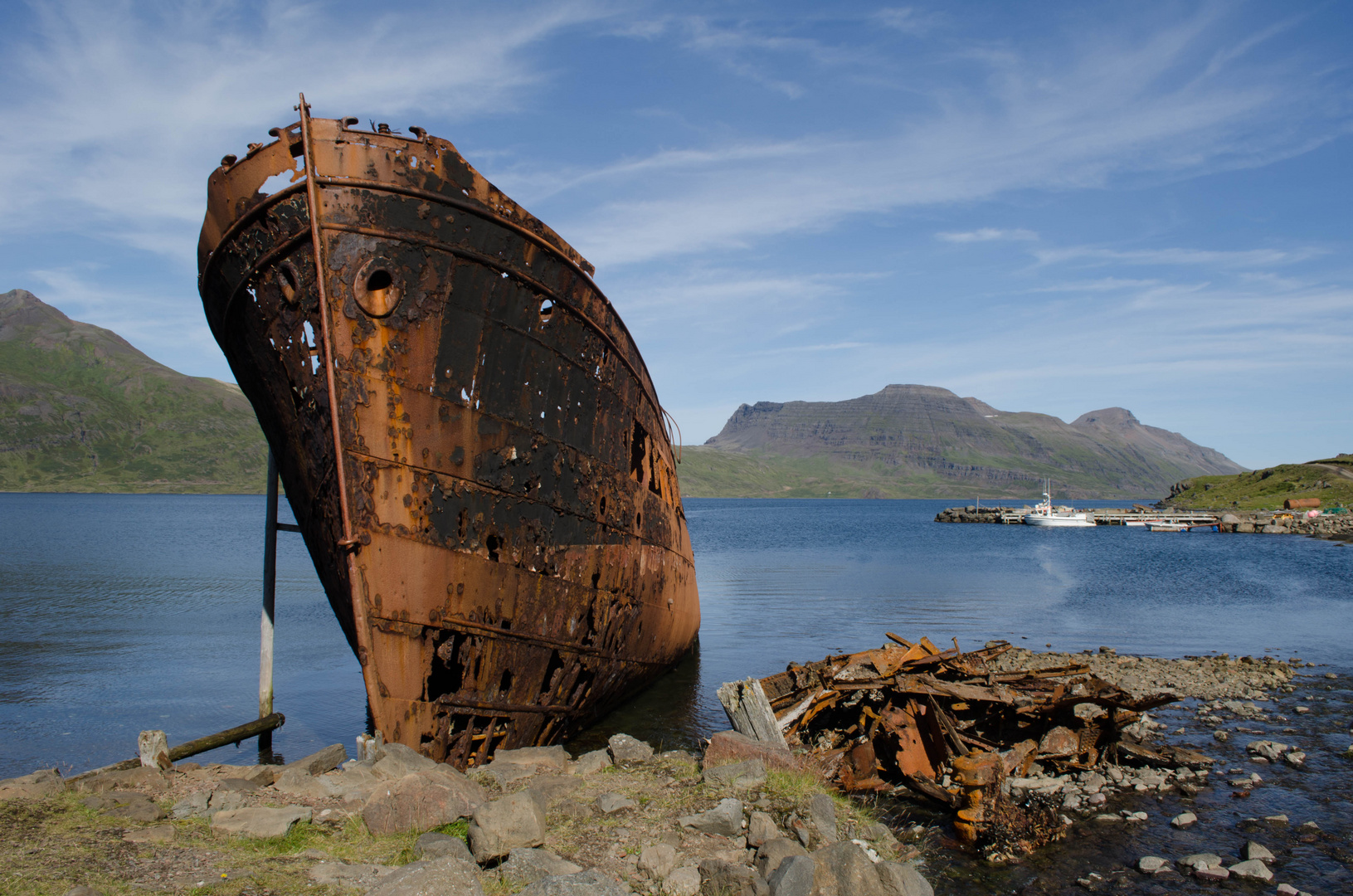 zurückgelassenes Schiff