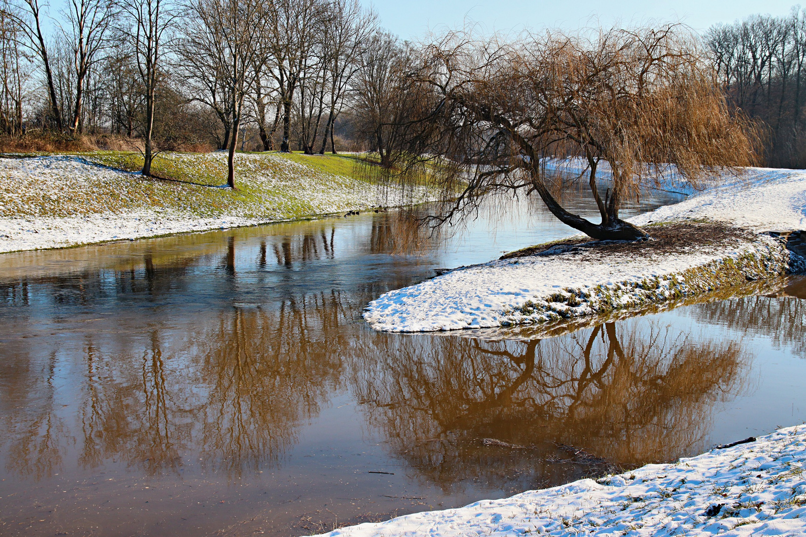 Zusammenfluss Nahle und Kleine Luppe 