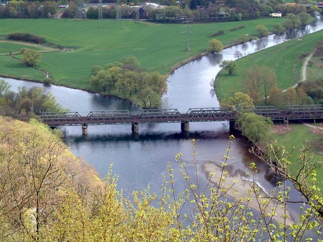 Zusammenfluss von Ruhr und Lenne