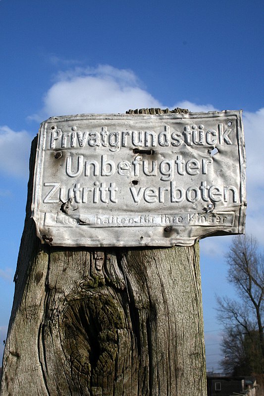 Zutritt verboten