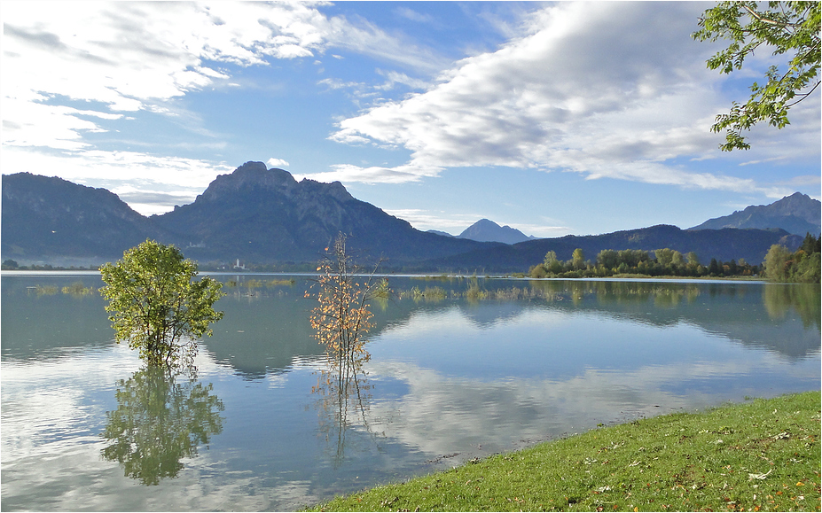 zuviel Wasser im Forggensee