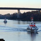 Zwei auf einen Streich vor der Schleuse Kiel-Holtenau