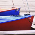 Zwei Boote am Unterbacher See