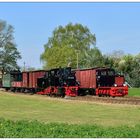 Zwei ehemalige Heeresfeldbahnloks im Bahnhof Lindenberg