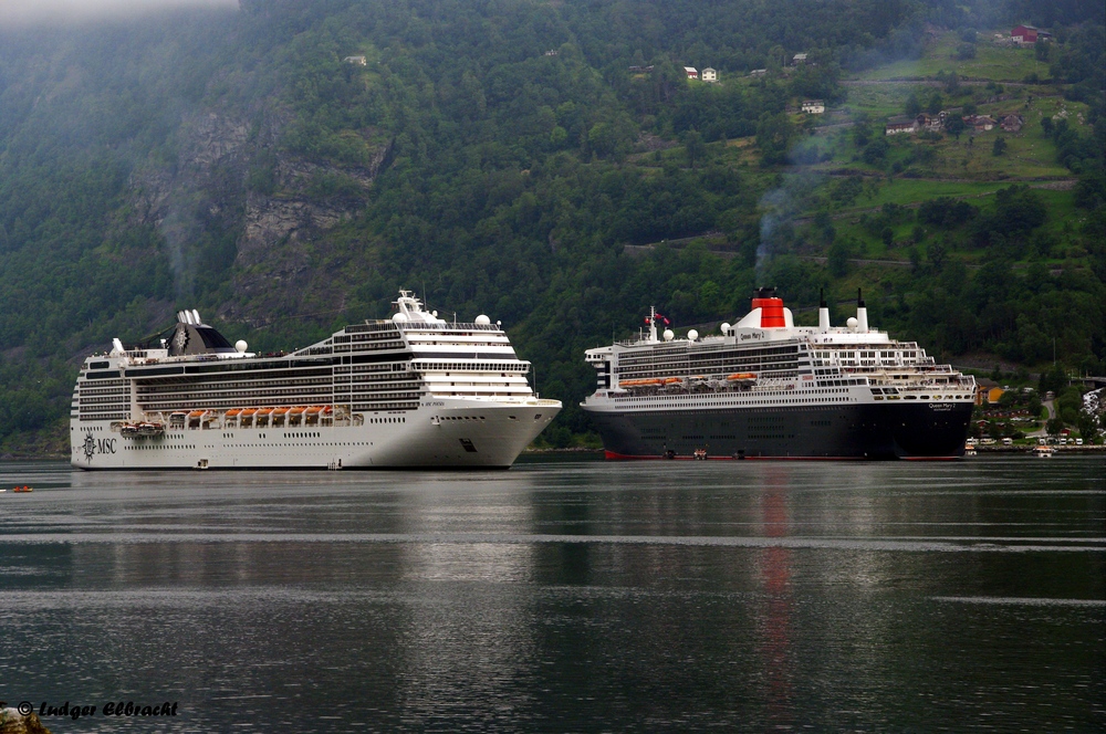 Zwei Giganten im Geirangerfjord