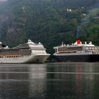 Zwei Giganten im Geirangerfjord