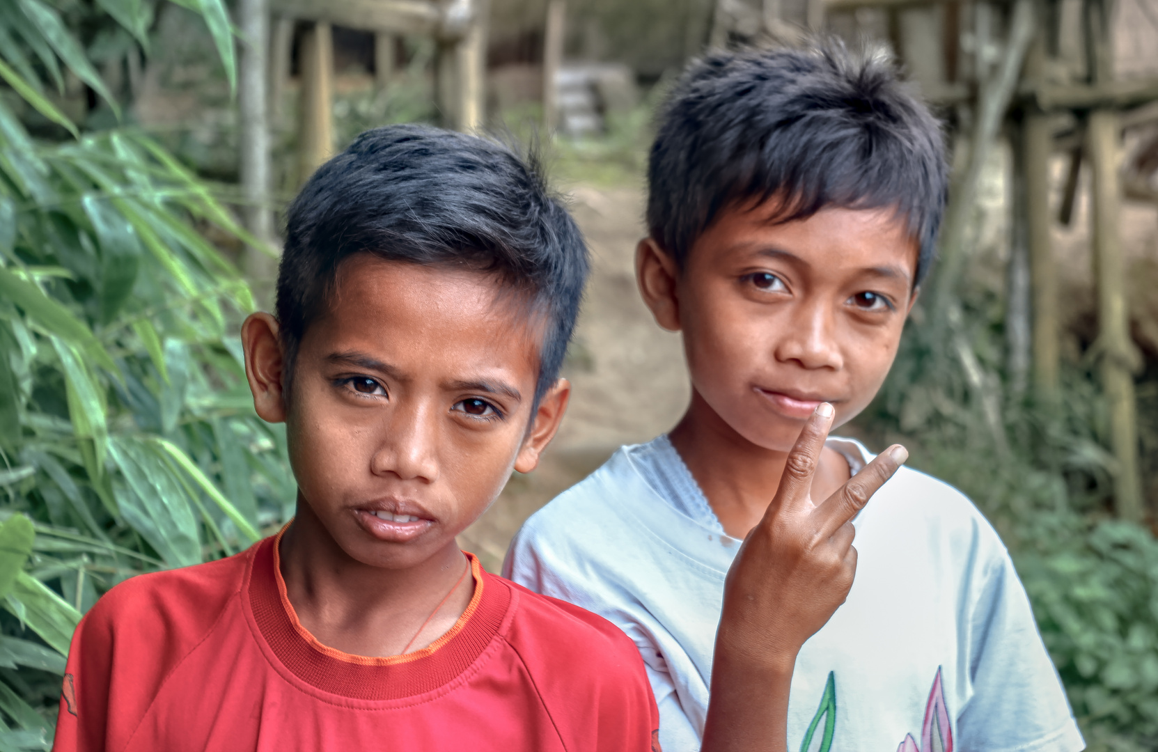 Zwei Jungs aus Lombok