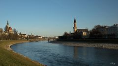 zwei Kirchen am Morgen, Salzburg