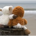zwei Liebes-Pärchen am Strand ....