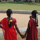 Zwei Mädchen in Tamilnadu