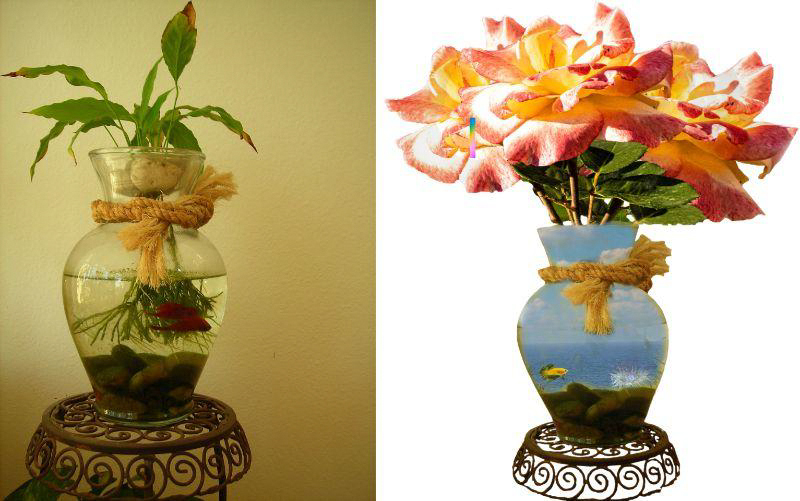 Zwei mal die gleiche Vase