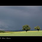 Zwei mit Gewitter