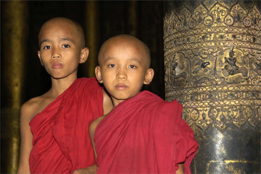Zwei Mönche