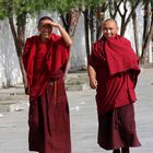 Zwei Mönche in Tibet
