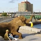 Zwei Nichtberliner an der Spree