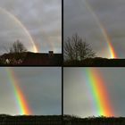 zwei Regenbogen nebeneinander