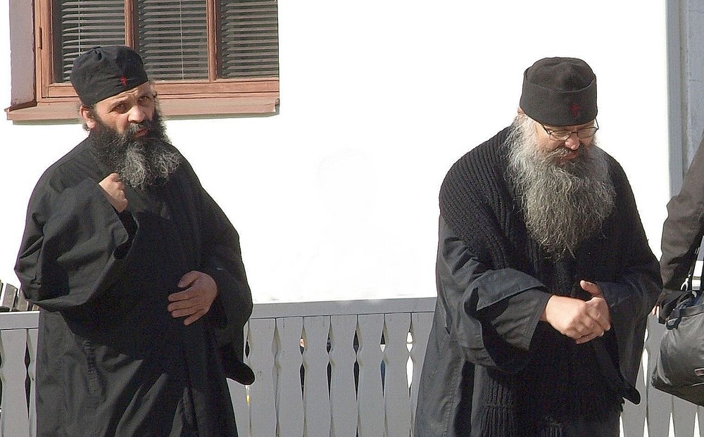 Zwei russische Mönche