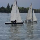 Zwei Segelschiffe auf dem Bodensee