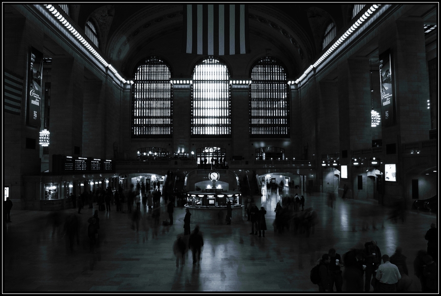 zwei Sekunden im Grand Central (s/w)