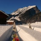 Zwei Spuren im Schnee