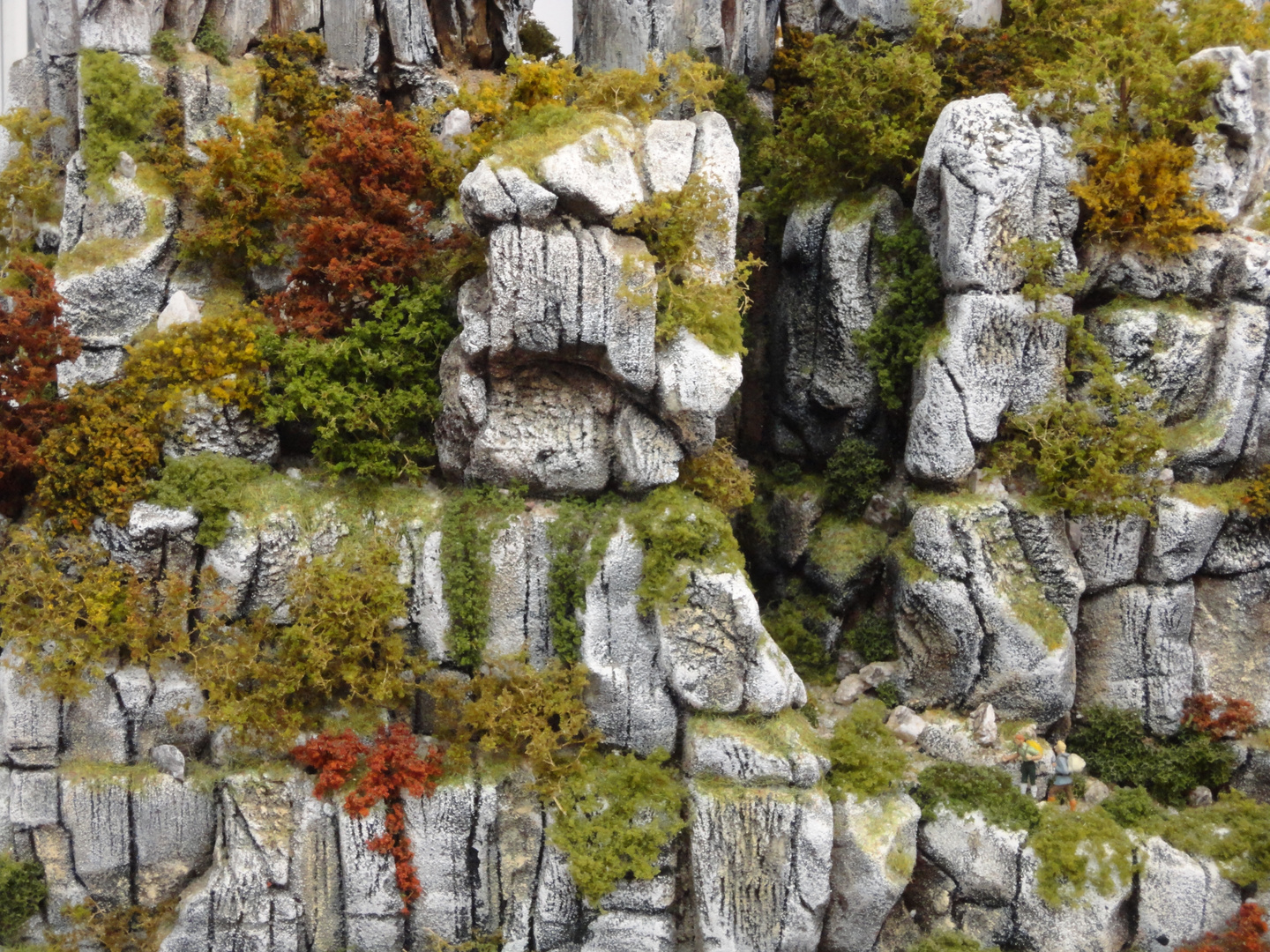 Zwei Wanderer im Gebirge