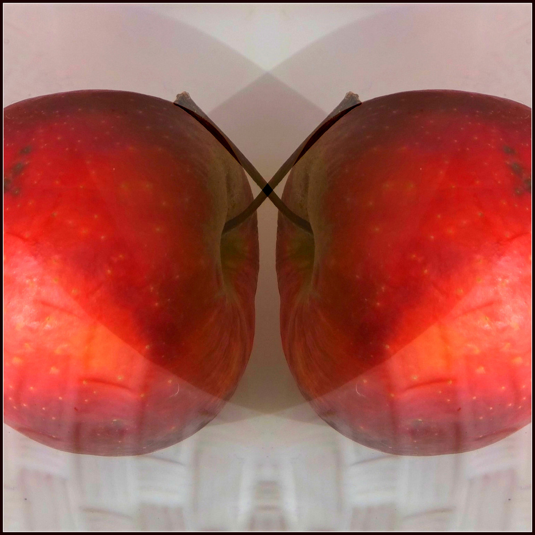         ..  zwei zugewandte ältere Äpfel. ..