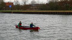 Zweier ohne Steuermann auf dem Datteln-Hamm-Kanal bei Bergkamen