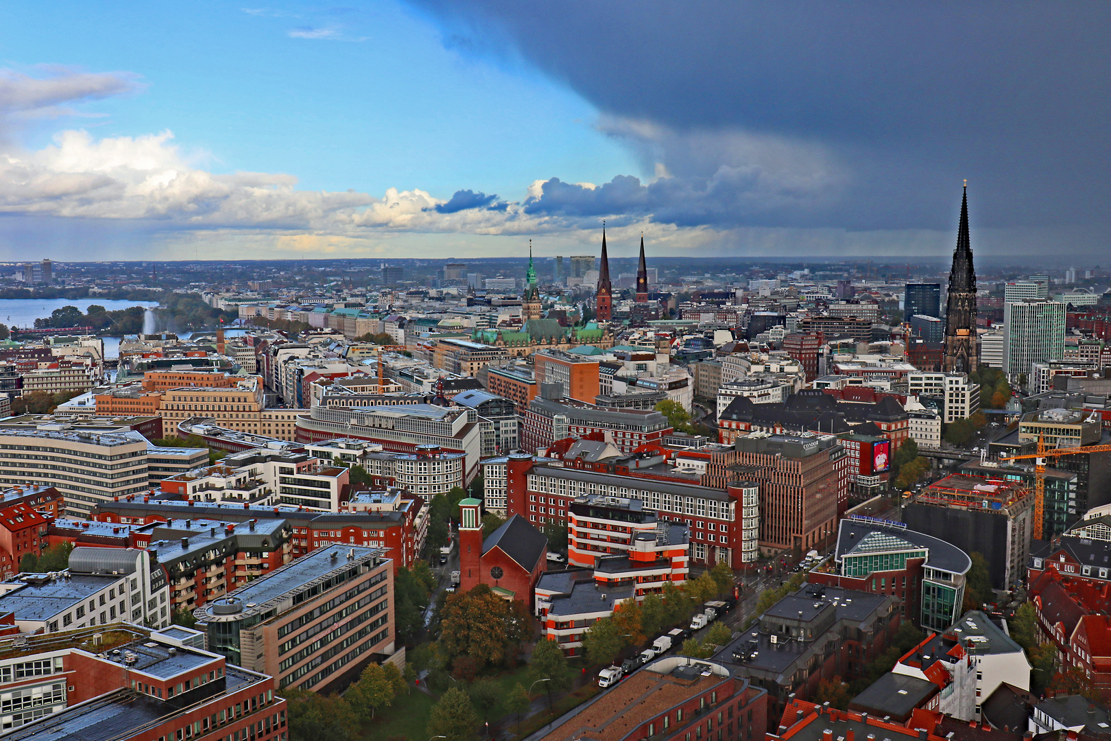 Zweigeteiltes Wetter in Hamburg