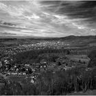 Zweiländerblick auf Bettingen (CH) und Lörrach (D)