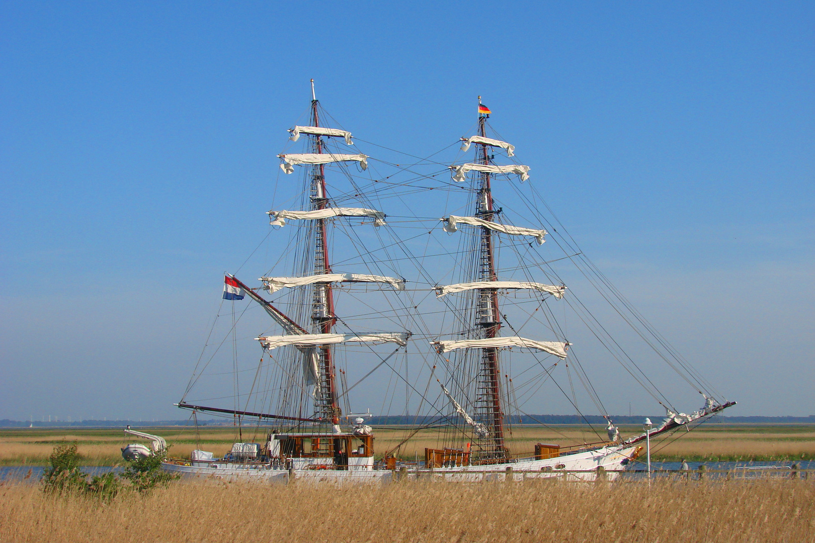 Zweimaster im Bodden