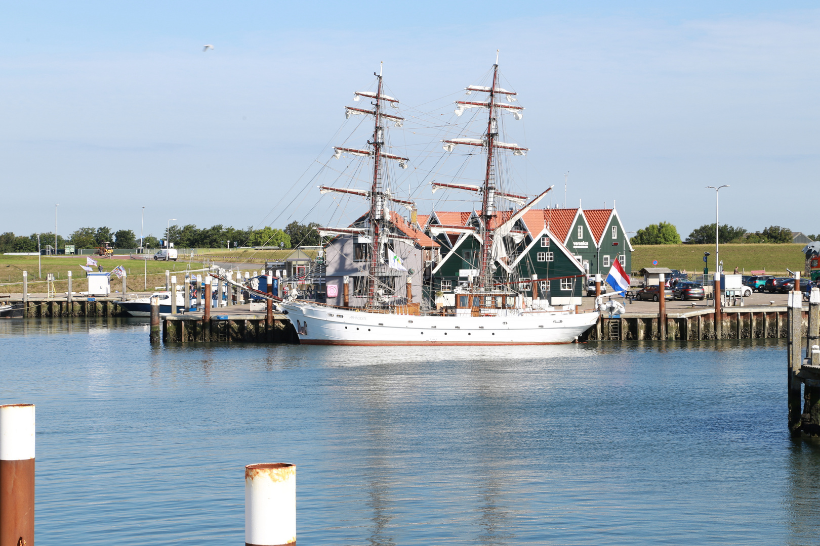 Zweimaster im Hafen von Oudeschild