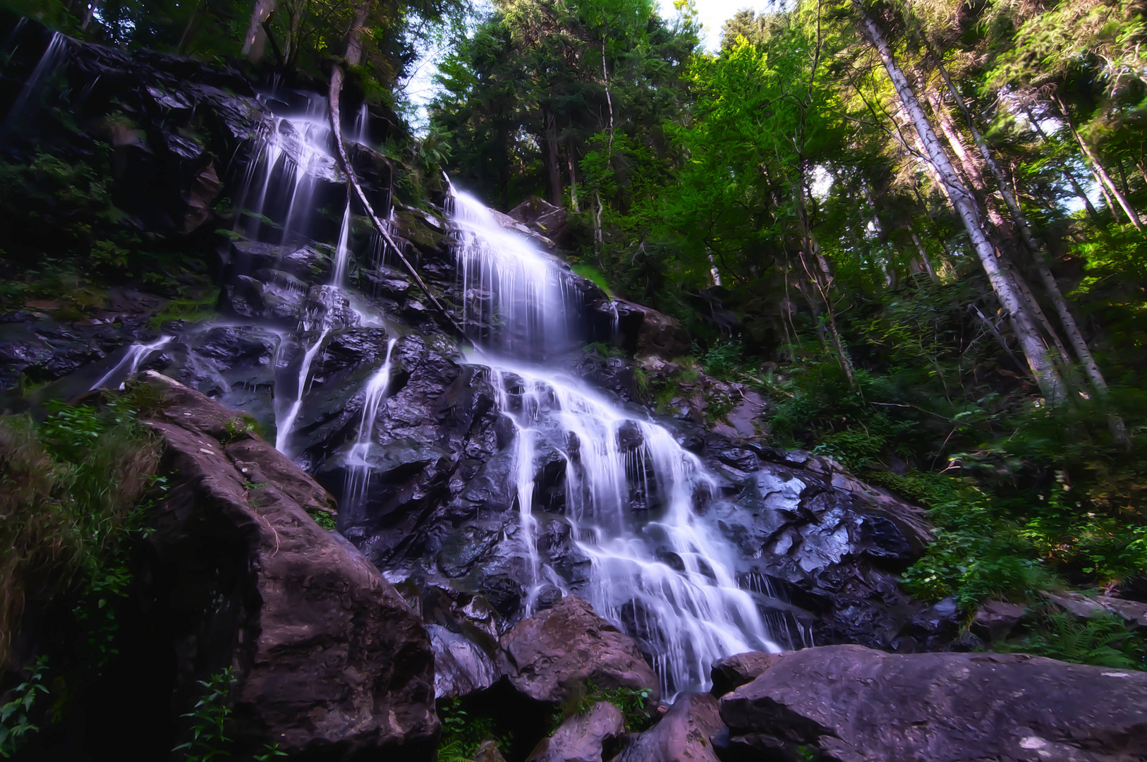 Zweribach Wasserfall, Simonswald, Hochschwarzwald