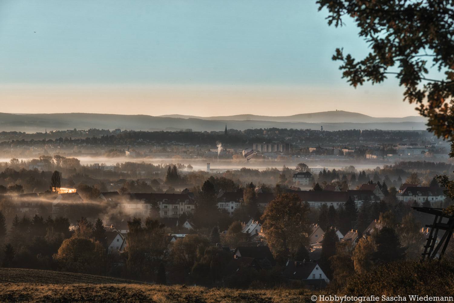 Zwickau bei Sonnenaufgang