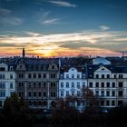 Zwickau, Römerplatz bei Nacht