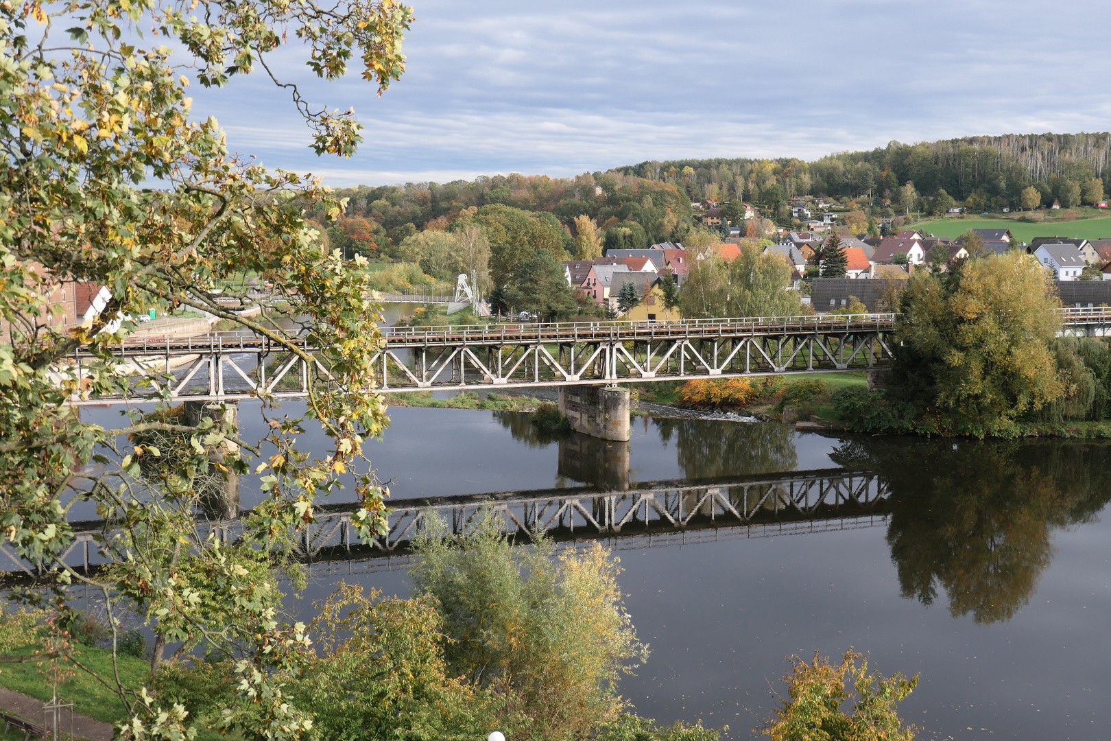 Zwickauer Mulde - Blick vom Schloss Rochlitz in Sachsen