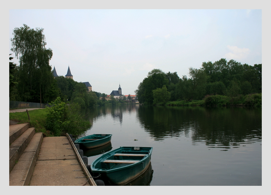 Zwickauer Mulde mit Blick nach Rochlitz