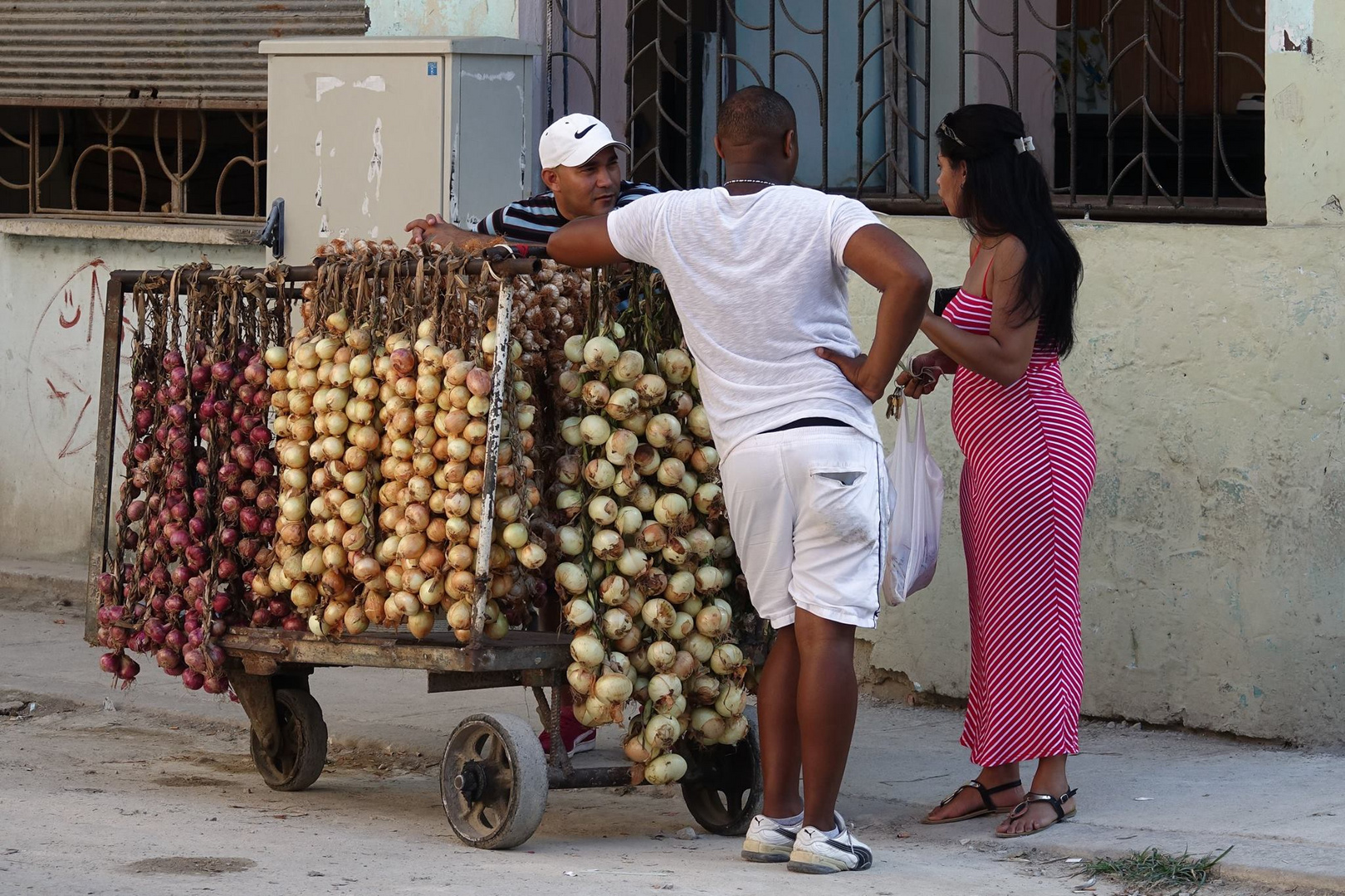 Zwiebel verkäufer Kuba
