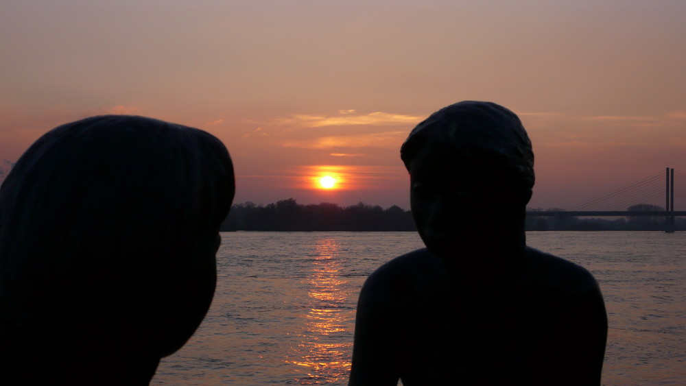 "Zwiegespräch" im Sonnenuntergang - 2