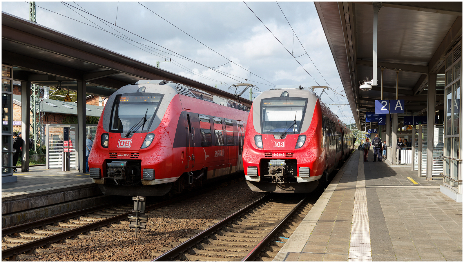 Zwillinge am Hauptbahnhof Schwerin!