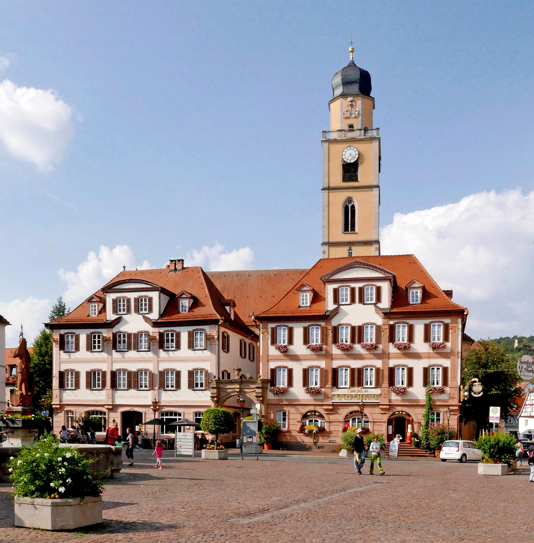 Zwillingshäuser in Bad Mergentheim.