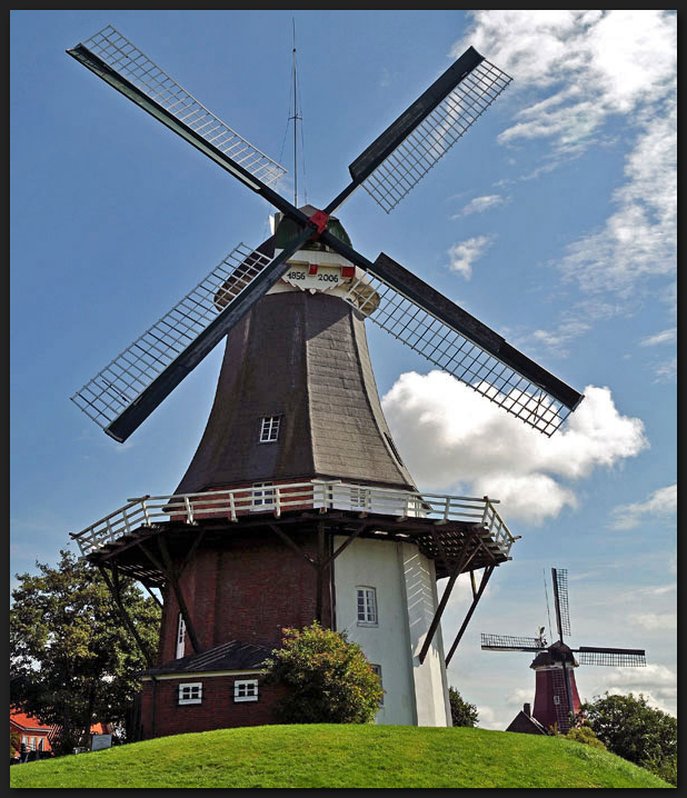 Zwillingsmühlen von Greetsiel / Ostfriesland