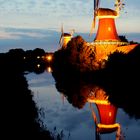 Zwillingsmühlen von Greetsiel - vor dem Sturm