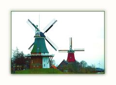 Zwillingswindmühlen bei Greetsiel