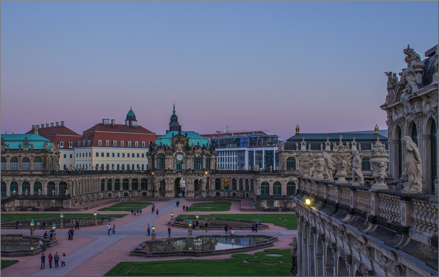 Zwinger im Dämmerlicht