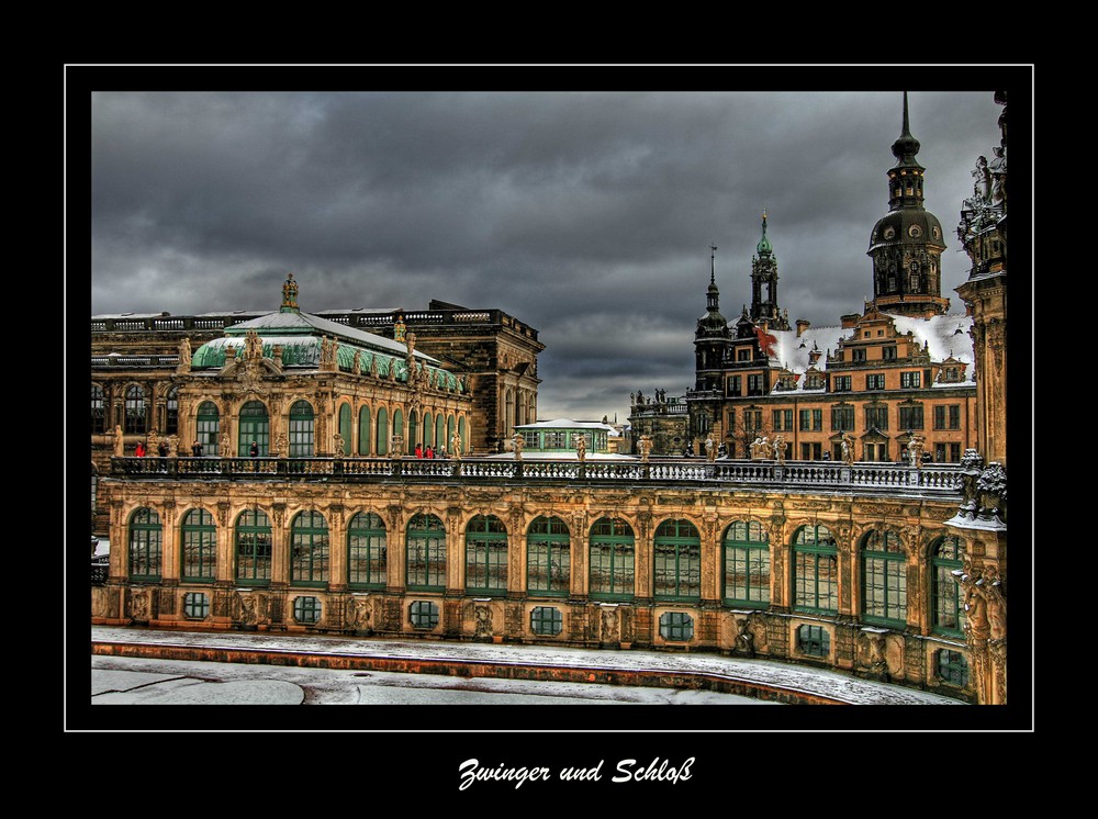 Zwinger und Schloß; Dresden