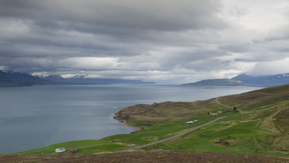 zwischen Akureyri und dem Godafoss Wasserfall