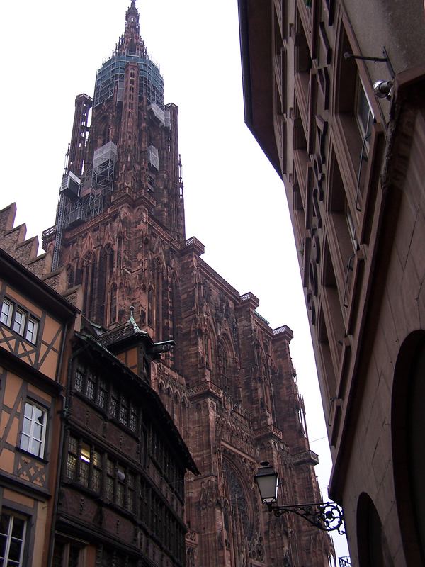 zwischen andere Gebäude, das Straßburger Münster